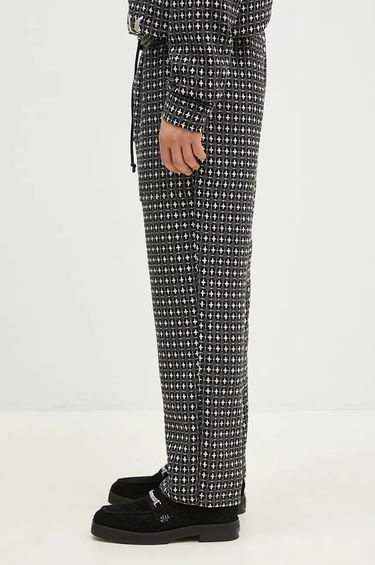 Nohavice Pleasures Cross Easy Pants Patterned Šedá | P24F035, 1