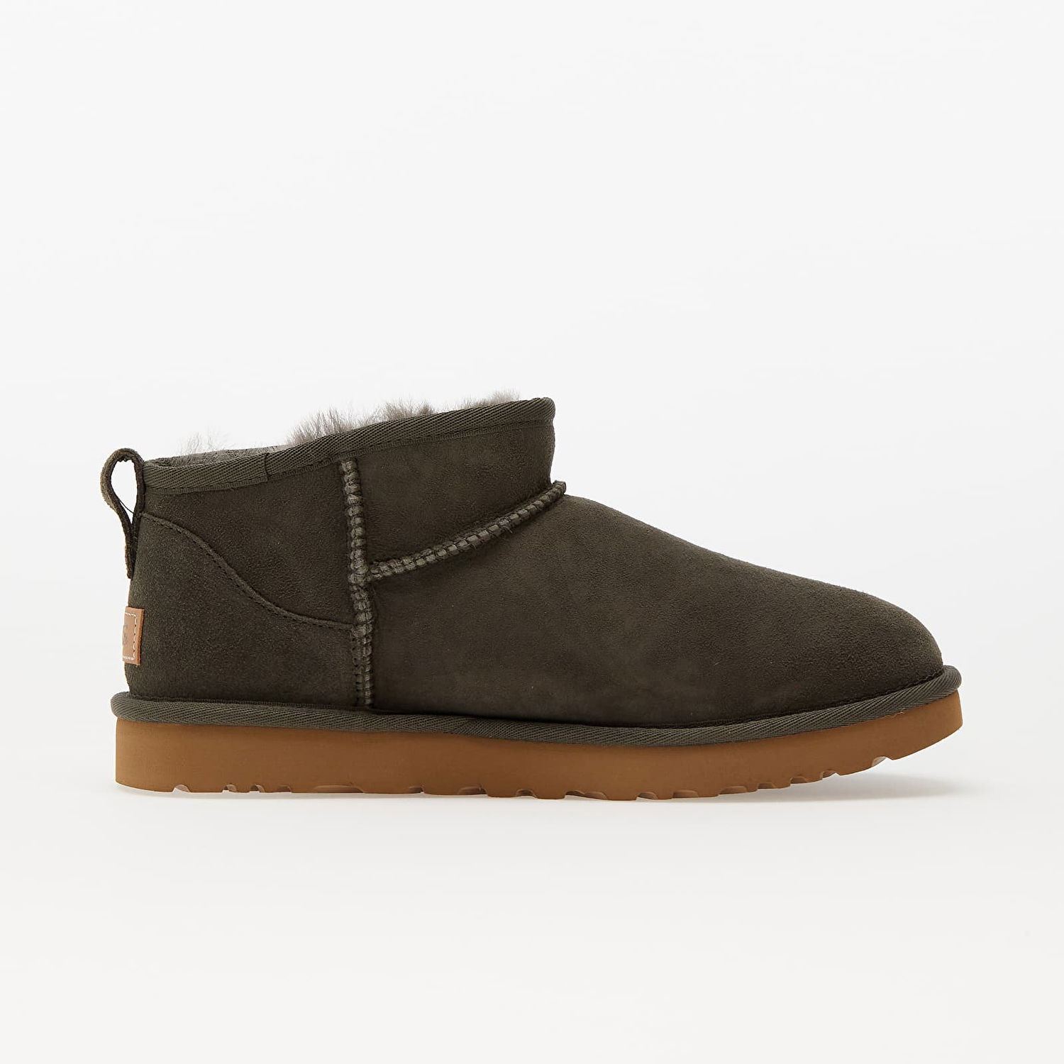 Tenisky a topánky UGG Kožené sněhule W Classic Ultra Mini zelená barva Zelené | 1116109.SLA, 1