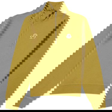 Sveter Moncler Badge Logo Quarter Zip Crewneck Zelené | 8G000-22-899V4-81O, 0