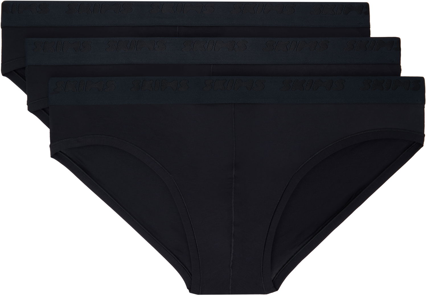 Nohavičky SKIMS SKIMS Three-Pack Stretch Briefs Čierna | BO-BRF-5629M, 0