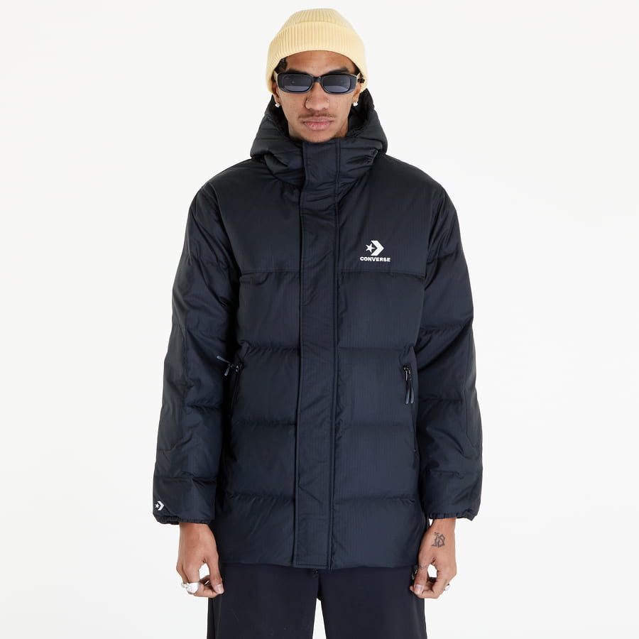 Prešívaná bunda Converse Winter Down Jacket Čierna | 10023754-A01, 0