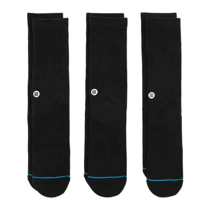 Ponožky Stance Icon 3 Pack Socks Čierna | M556D18ICP-BLK, 0