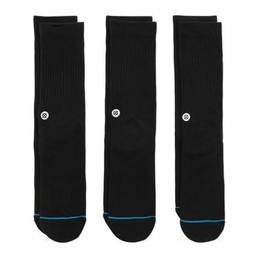 Ponožky Stance Icon 3 Pack Socks Čierna | M556D18ICP-BLK, 0