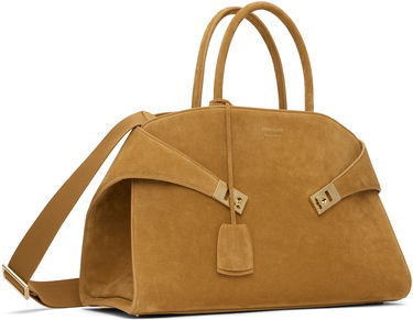 Kabelka FERRAGAMO Ferragamo Hug Suede Shoulder Bag Hnedá | 779242, 1