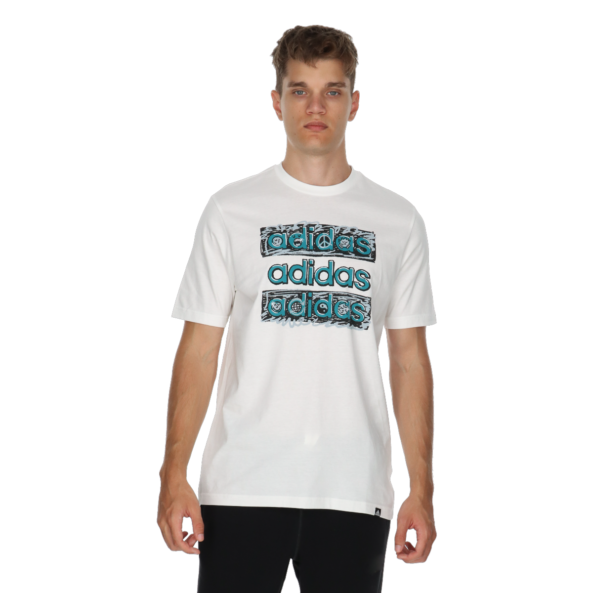 Tričko adidas Originals T-Shirt DOODLE MULTI Biela | HY1338, 0