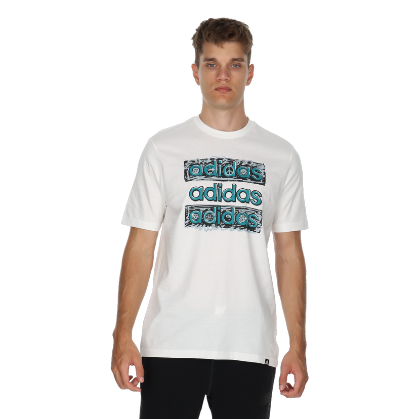 Tričko adidas Originals T-Shirt DOODLE MULTI Biela | HY1338