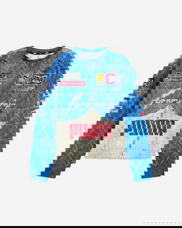 Mikina Puma A$AP Rocky Quilted Sweatshirt Modrá | 631125-01, 1