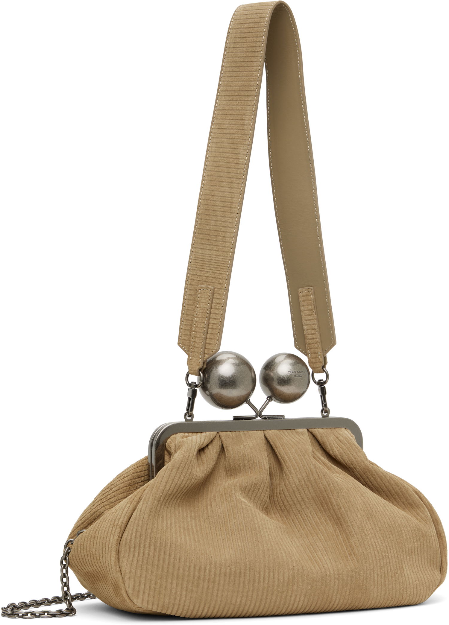 Kabelka Max Mara Weekend Max Mara Destino Suede Shoulder Bag Béžová | 2515511044600, 1