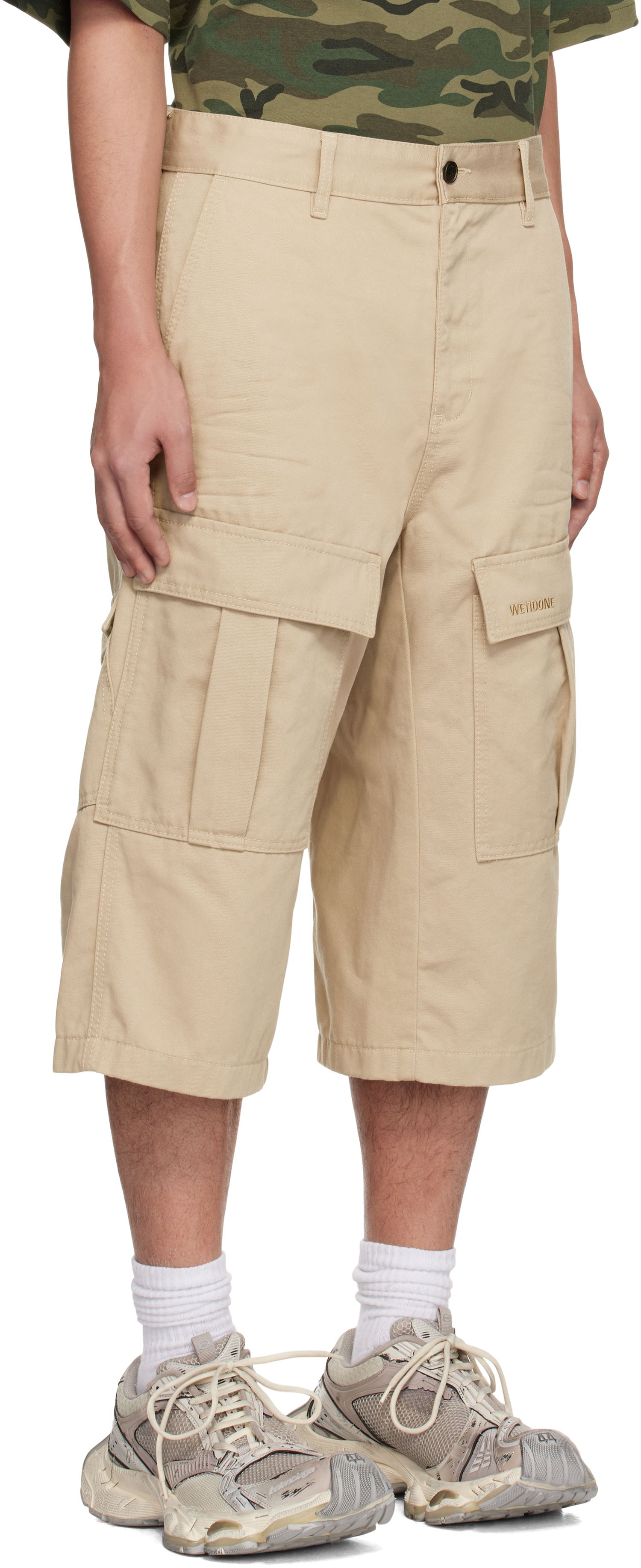 Šortky We11done We11done Cargo Chino Shorts Béžová | WD-PT0-25-226-M-BG, 1