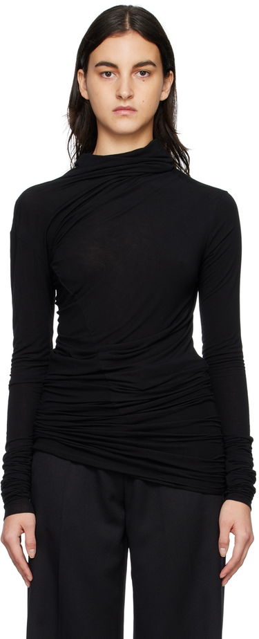 Sveter Ann Demeulemeester Ann Demeulemeester Tatiana Turtleneck Top Čierna | 2202-W-JTS18-FA194-099, 0
