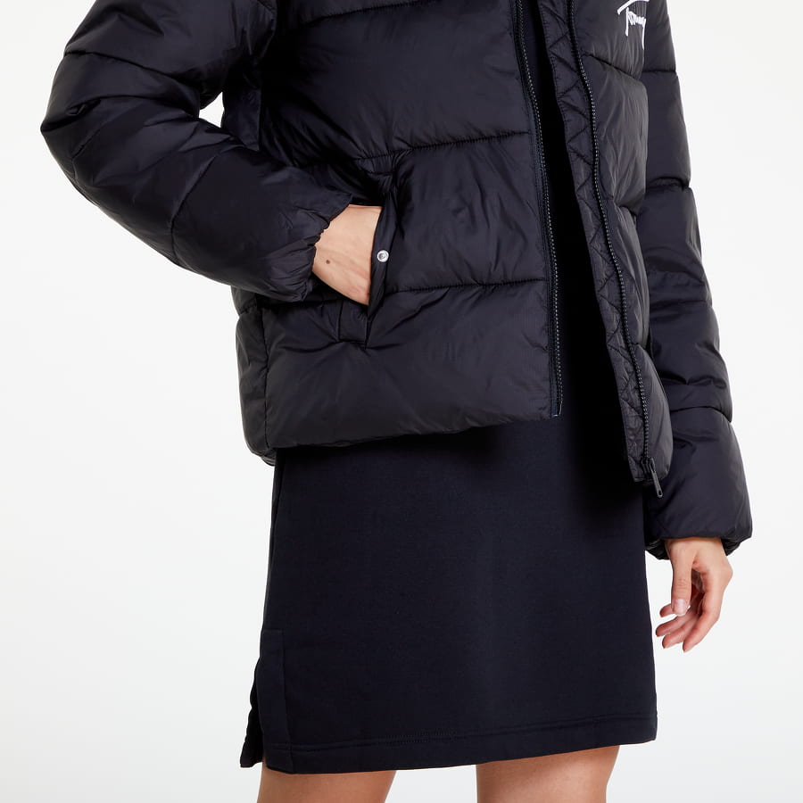 Prešívaná bunda Tommy Hilfiger Signature Modern Puffer Čierna | DW0DW14660 BDS, 1