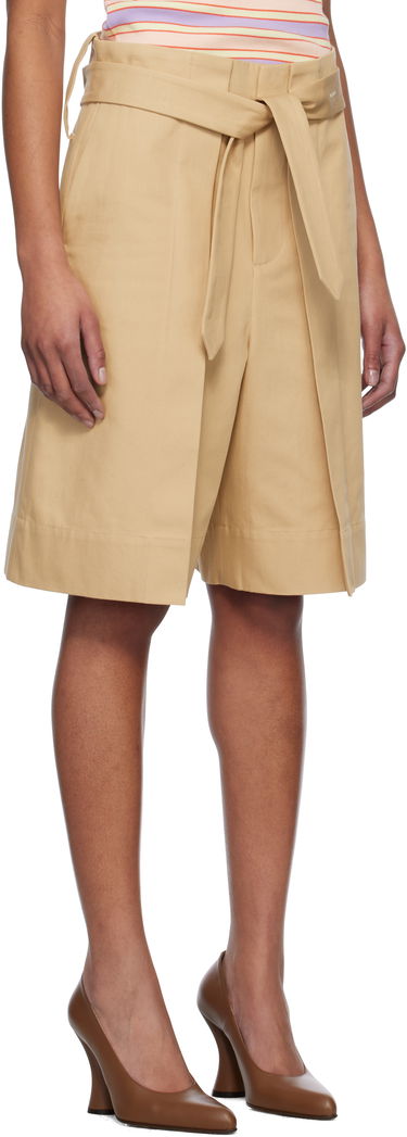 Šortky JW Anderson JW Anderson Folded Front Pleat Shorts Béžová | SR0107-PG1713, 4