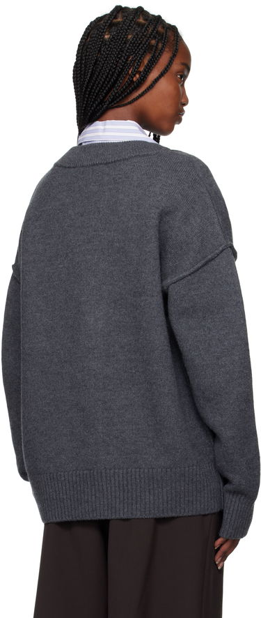 Sveter AMI Cardigan Šedá | BFUKC006.018, 2