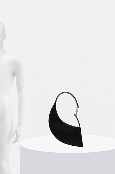 Taška cez rameno HELIOT EMIL Black Half Moon Bag Čierna | HE.15.66.BLK01, 9