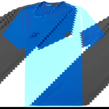 Tričko Dolce & Gabbana Plate Crew Neck T-Shirt Blue Modrá | G8PT1TG7F2I-BA232, 0