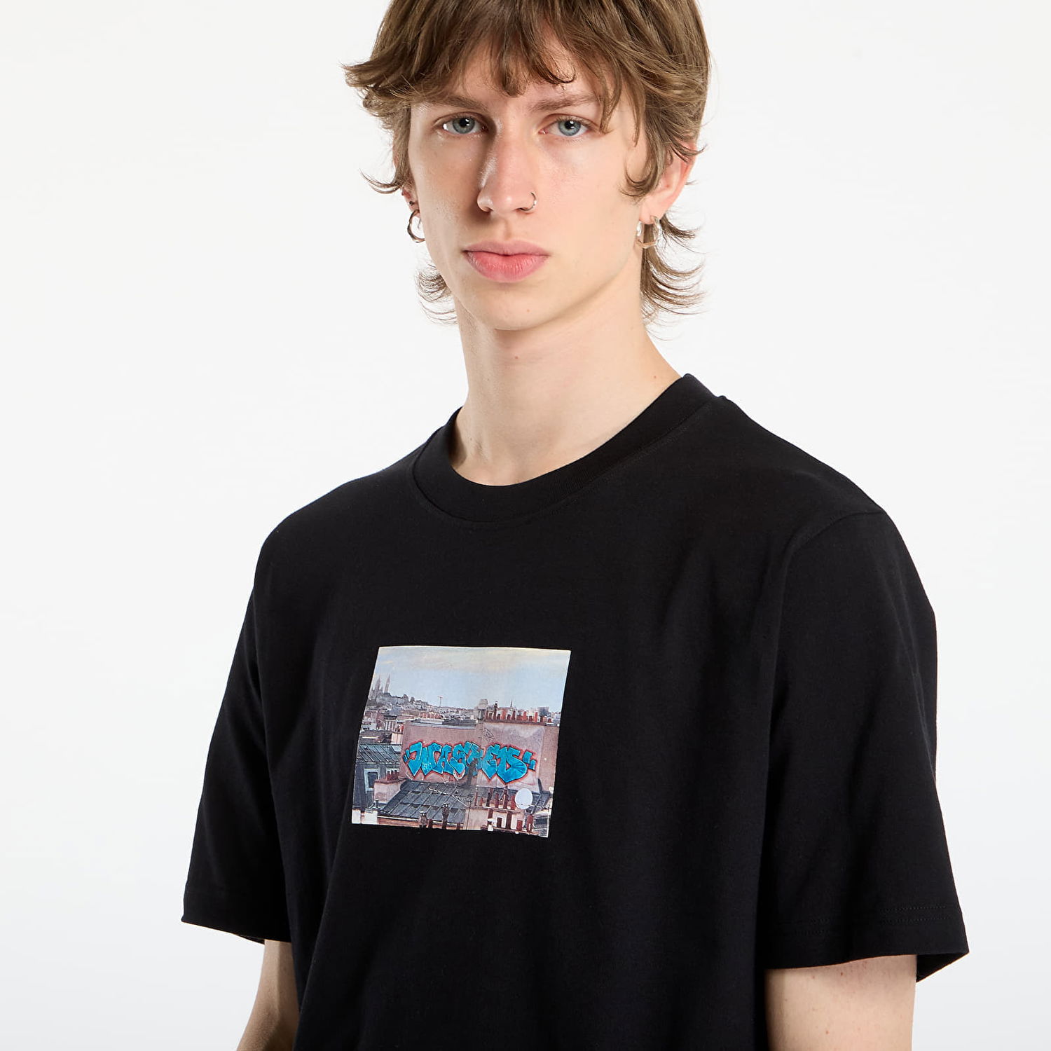 Tričko Wasted Paris Graphic Print T-Shirt Elevation Čierna | WP_000320, 1