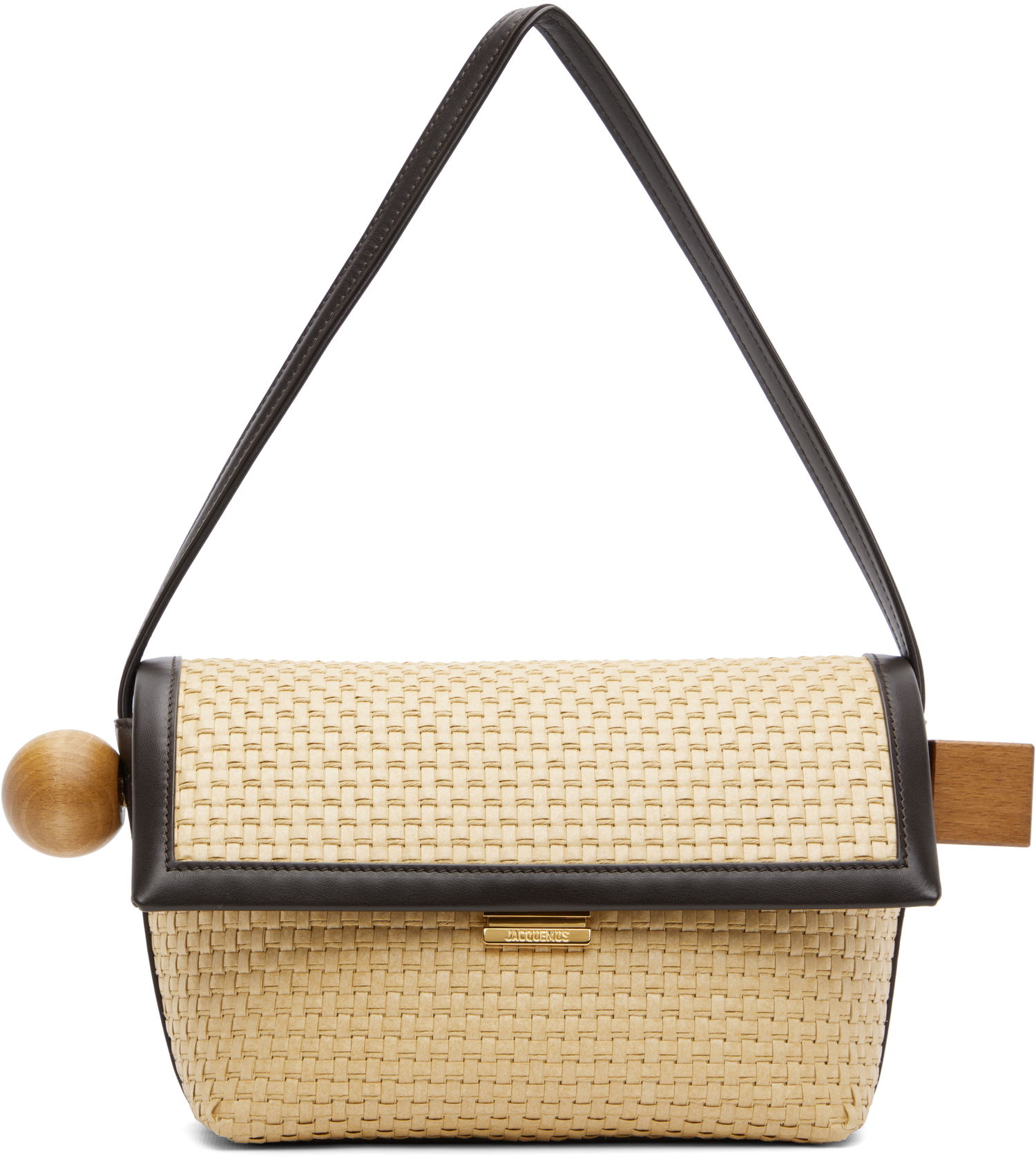 Taška cez rameno Jacquemus Jacquemus La Croisière 'The Rond Carré' Shoulder Bag Béžová | 25E243BA383-3239, 0