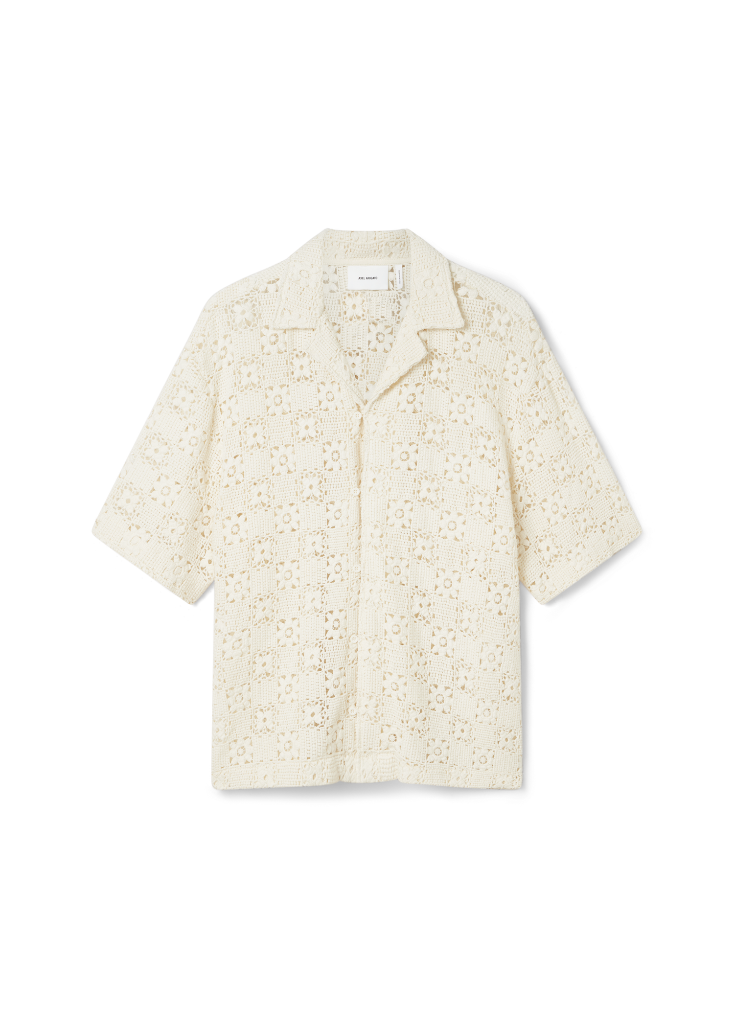 Košeľa AXEL ARIGATO Crochet Shirt Biela | A2903001, 1