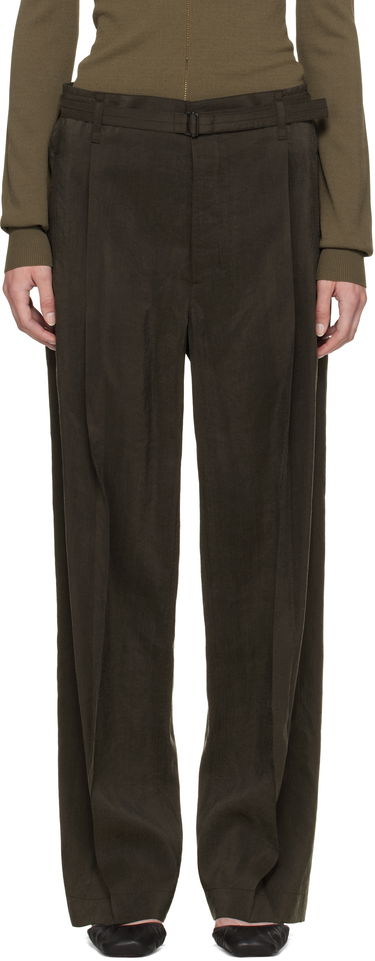 Nohavice LEMAIRE Lemaire Belted Relaxed Trousers Zelené | PA1206 LF1308, 0