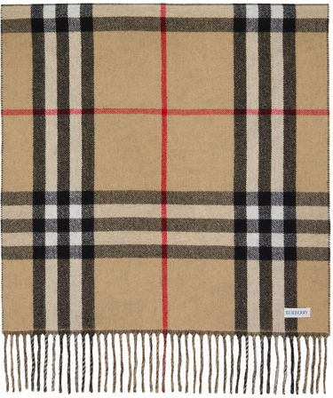 Šál Burberry EKD Cashmere Reversible Scarf Beige Béžová | 8074289, 1