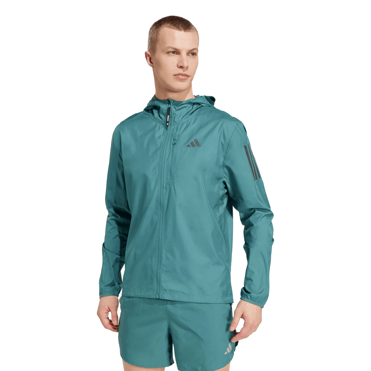 Vetrovka adidas Originals Own The Run Hooded Wind Jacket Zelené | KC2203, 0