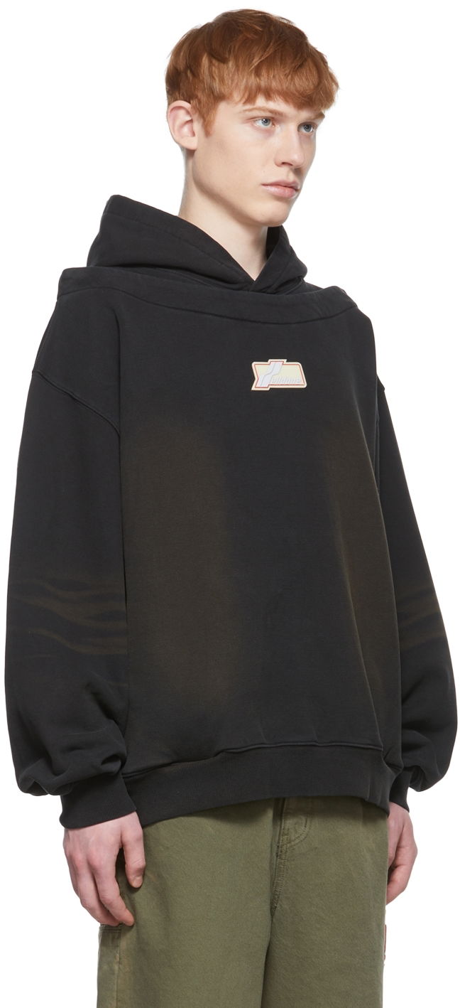 Mikina We11done We11done Cotton Hoodie Čierna | WD-TH1-22-509-U-BK, 1