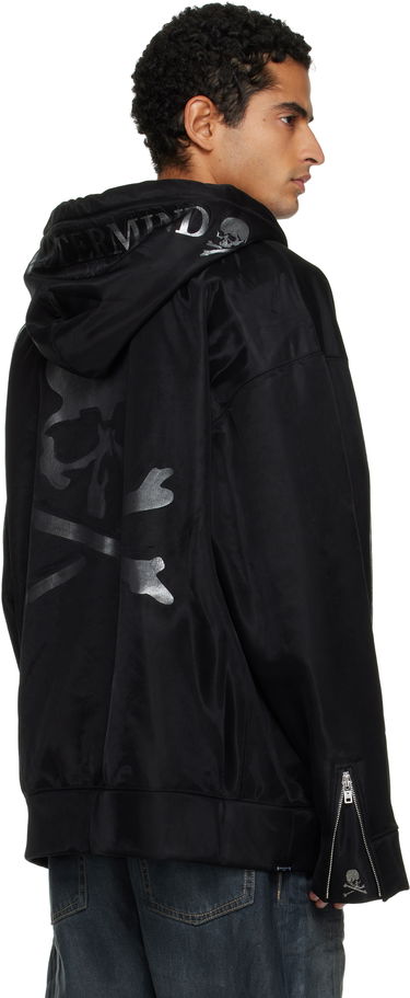 Bunda Mastermind WORLD Sheer Layered Zip-Up Jacket Čierna | MW25S15-SW021-906, 2