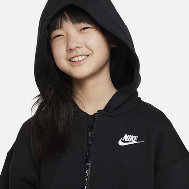 Mikina Nike Sportswear Club Fleece Full-Zip Hoodie Čierna | FD2931-010, 2