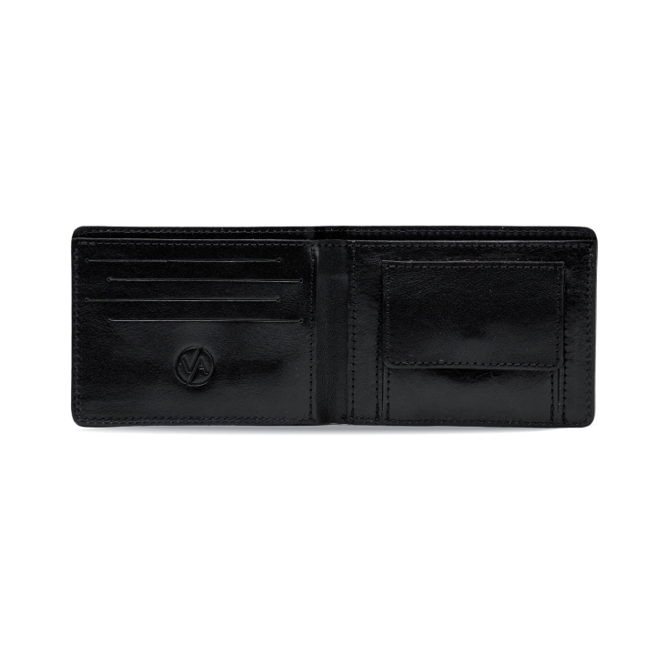 Peňaženka Vasky Black Leather Wallet Čierna | A-0036-001, 1
