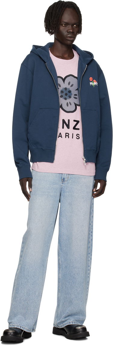 Mikina KENZO Kenzo 'KENZO Archive Bouquet' Full-Zip Hoodie Navy | FF65HO2554MF, 3