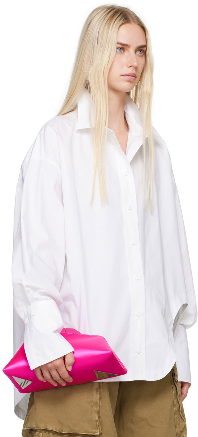 Košeľa The Attico The Attico Diana Asymmetric Shirt Biela | 227WCH04 C052, 1