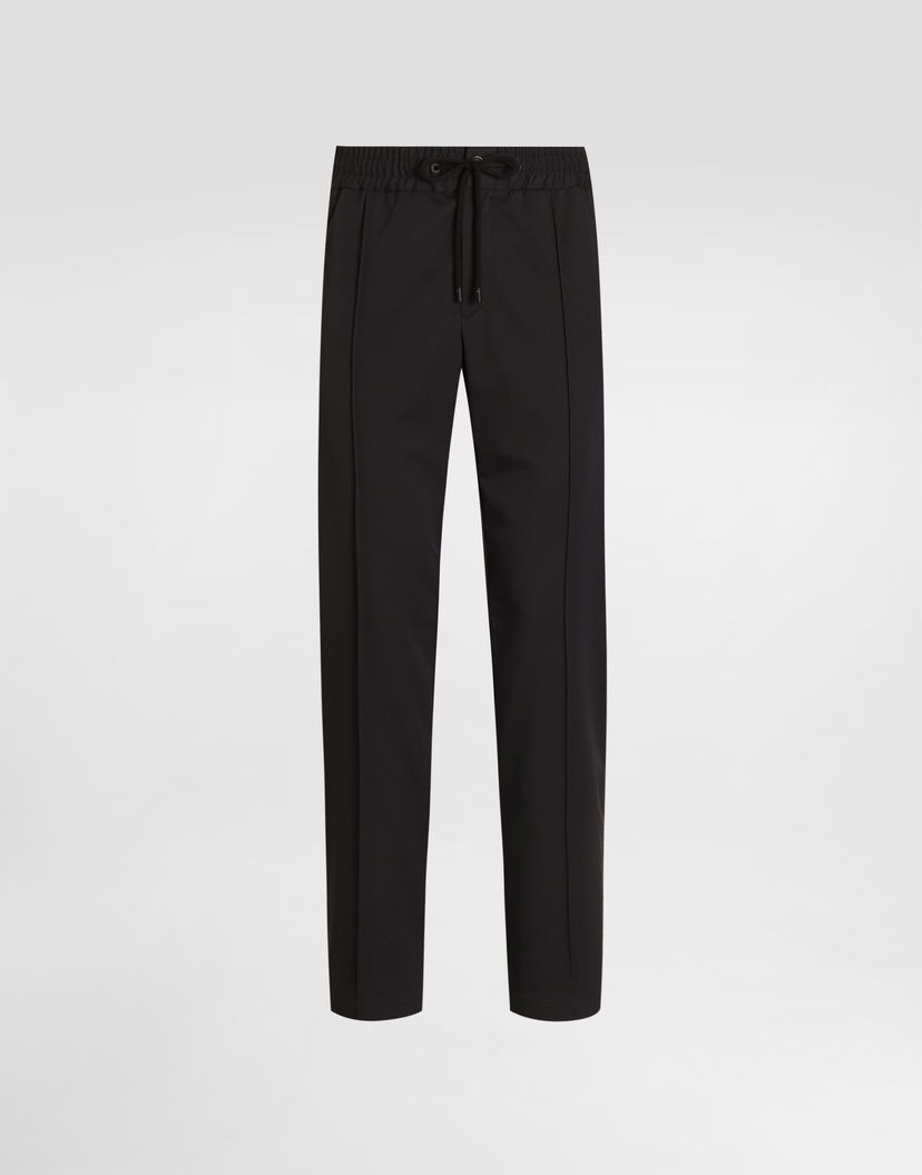 Tepláky Dolce & Gabbana Wool Canvas Jogging Trousers Čierna | GP147TFUBGZN0999