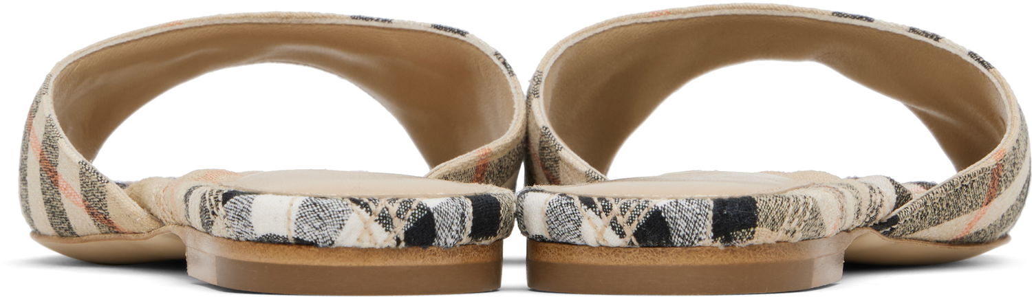Doplnky Burberry Burberry Check Mews Sandals Béžová | 8106160, 1