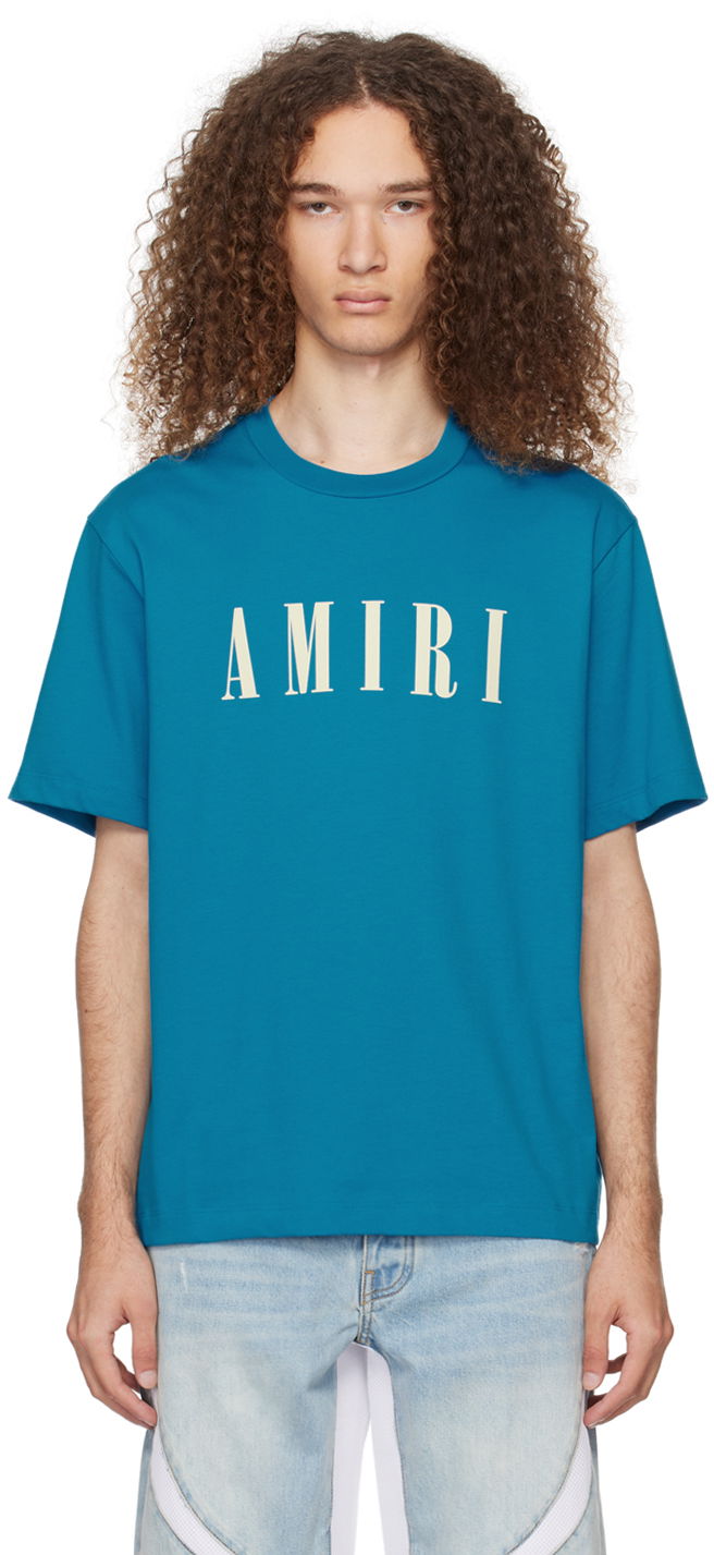 Tričko AMIRI Core T-Shirt Modrá | PS24MJL036