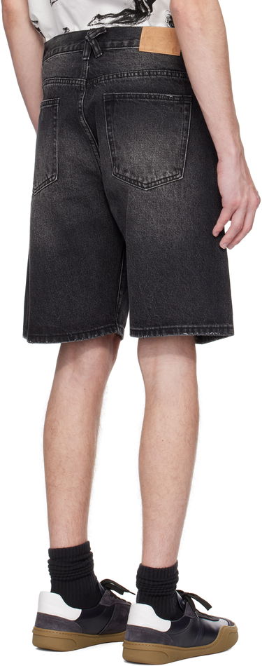 Šortky KidSuper KidSuper Rhinestone Face Denim Shorts Čierna | SS25-PT-10, 2