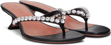 Tenisky a topánky Amina Muaddi Gigi Thong Heeled Sandals Čierna | GIGI THONG, 3