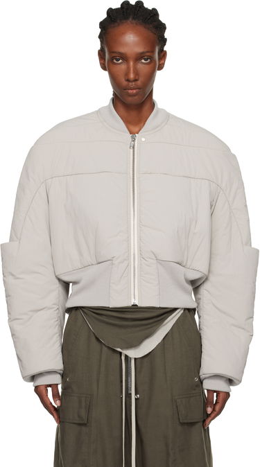 Bomber bunda Rick Owens Concordians Girdered Cropped Bomber Down Jacket Šedá | RP02E4779 MTT0, 0
