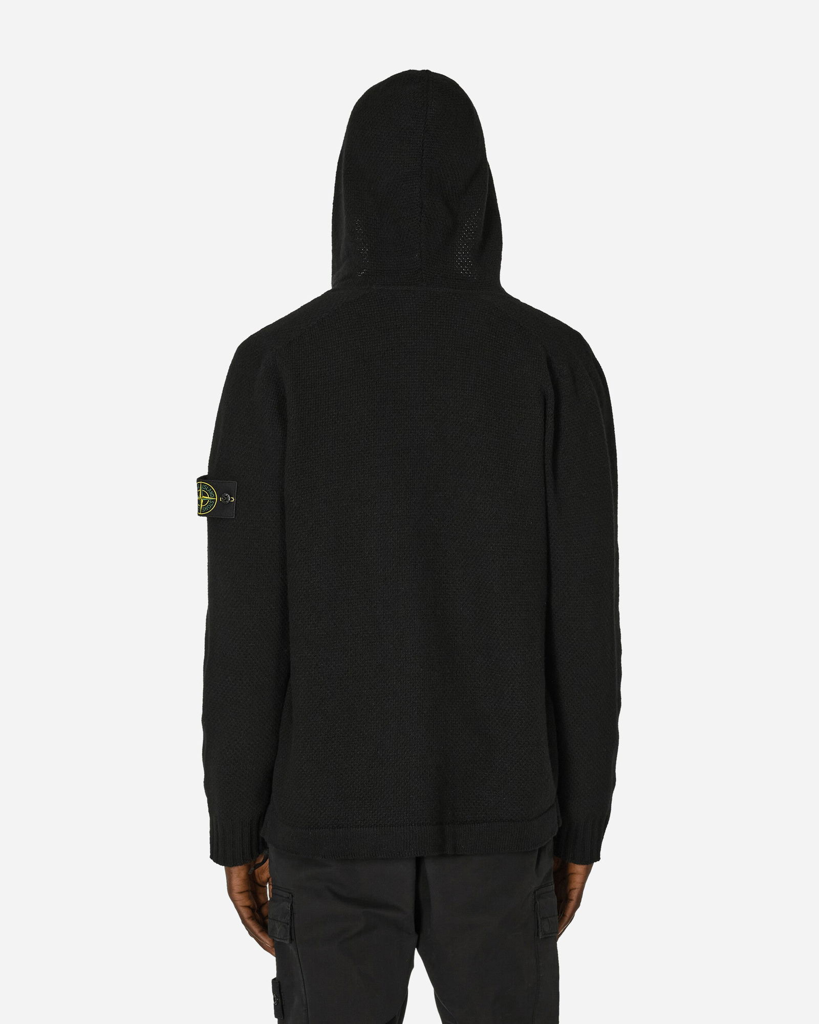 Zip Up Hooded Sweater Black