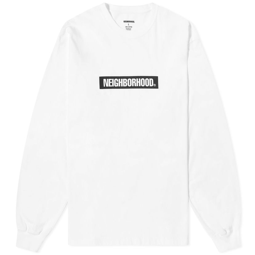 Tričko Neighborhood 2 Long Sleeve Box Biela | 241PCNH-LT02-WT