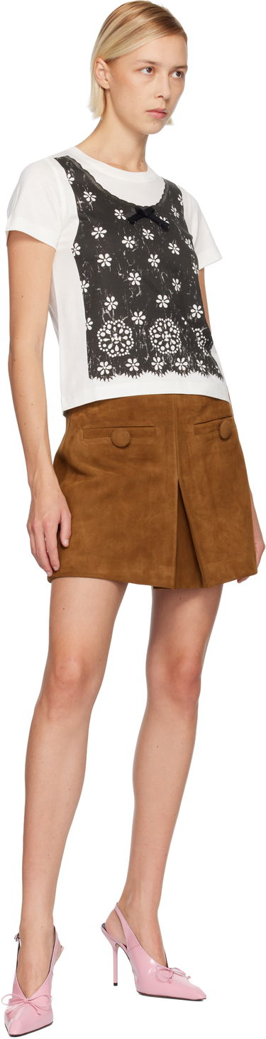 Tričko Marc Jacobs Marc Jacobs Trompe L'Oeil Eyelet Slim T-shirt Biela | 2F5RTP081C26, 3