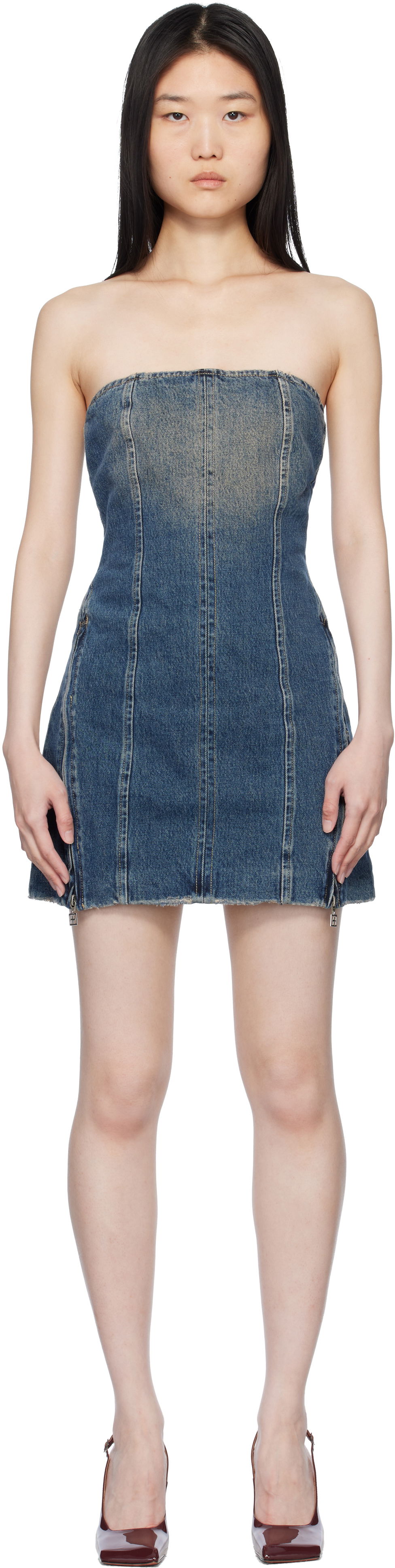 Šaty Ksubi Ksubi Avenue Denim Minidress Modrá | WPS25DR006, 0
