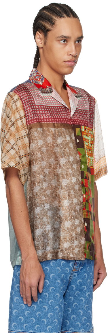 Košeľa Marine Serre Marine Serre Regenerated Silk Patchwork Bowling Shirt Rôznofarebný | USI025A UWOV0028, 1