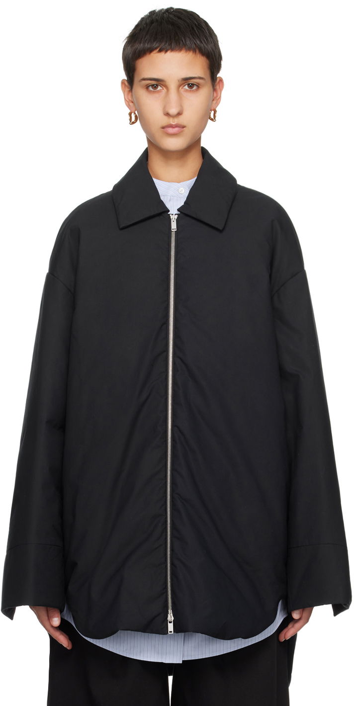 Bunda Jil Sander Spread Collar Down Jacket Čierna | J40AF0127_J45153, 0