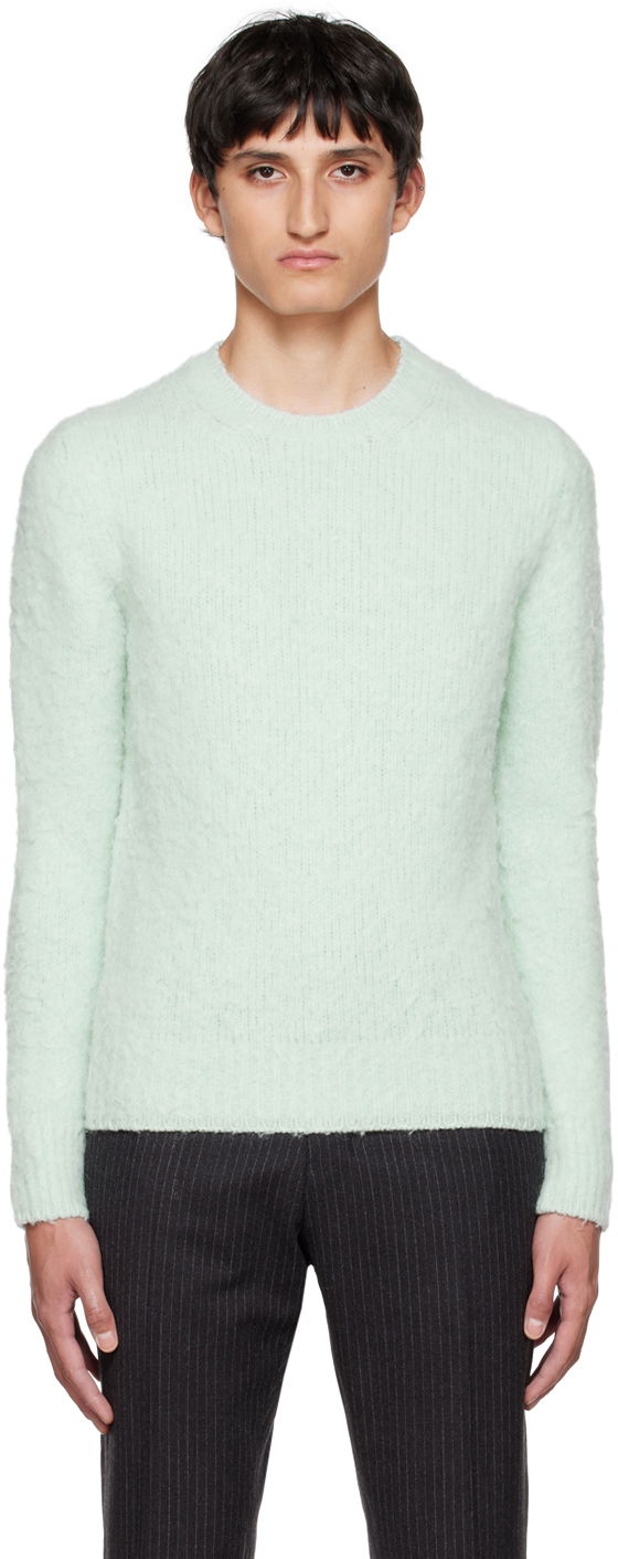 Sveter AMI Crewneck Sweater Zelené | HKS053.028, 0