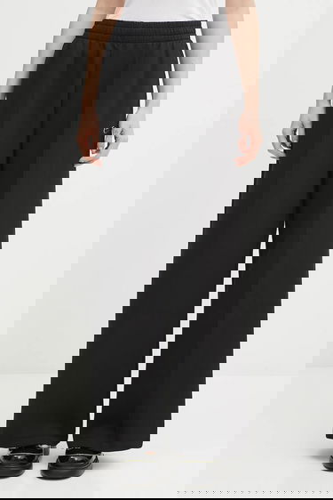 Tepláky Lacoste Wide Leg Track Pants with Elastic Waist Čierna | XF7374, 0