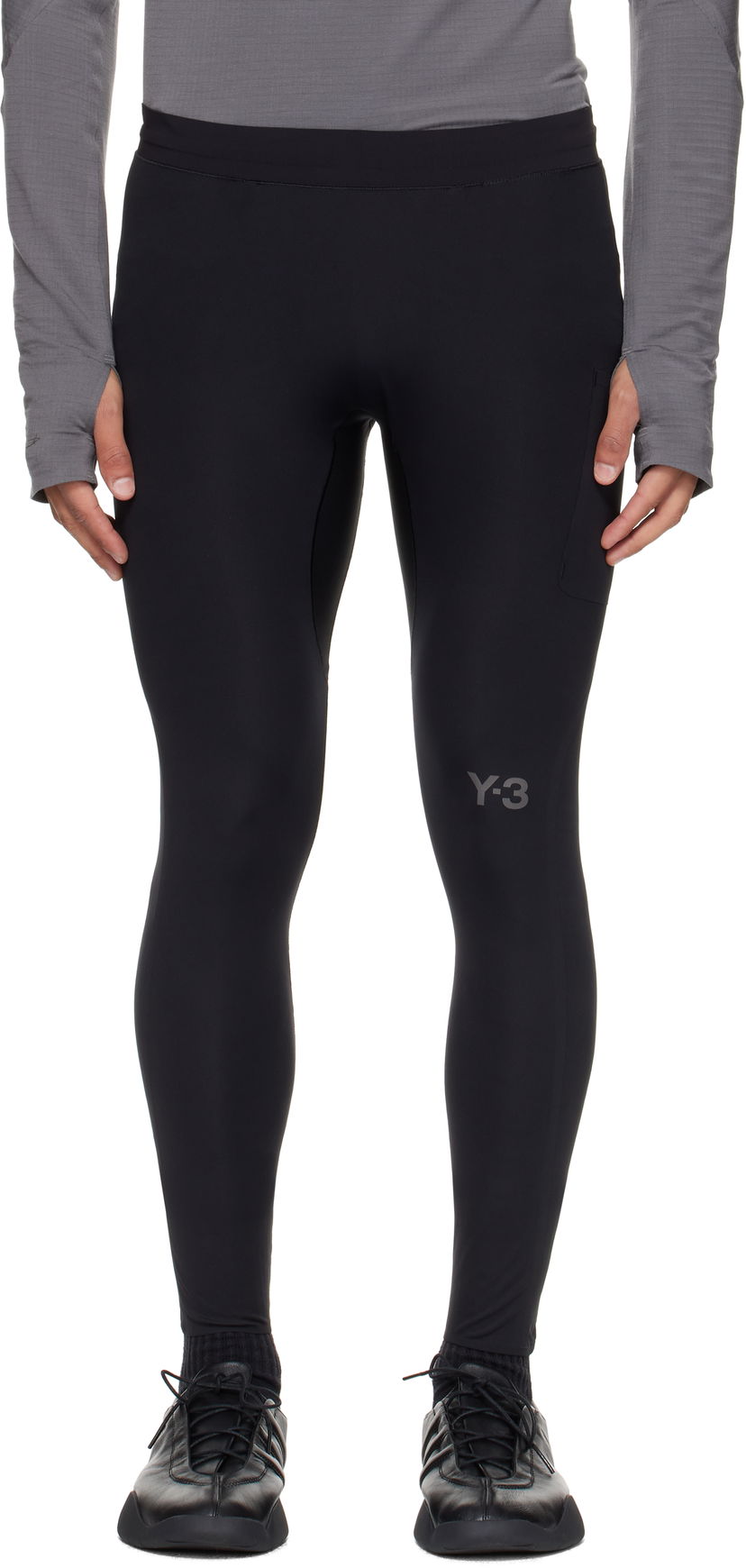 Legíny Y-3 Y-3 Running Leggings Čierna | JX4805