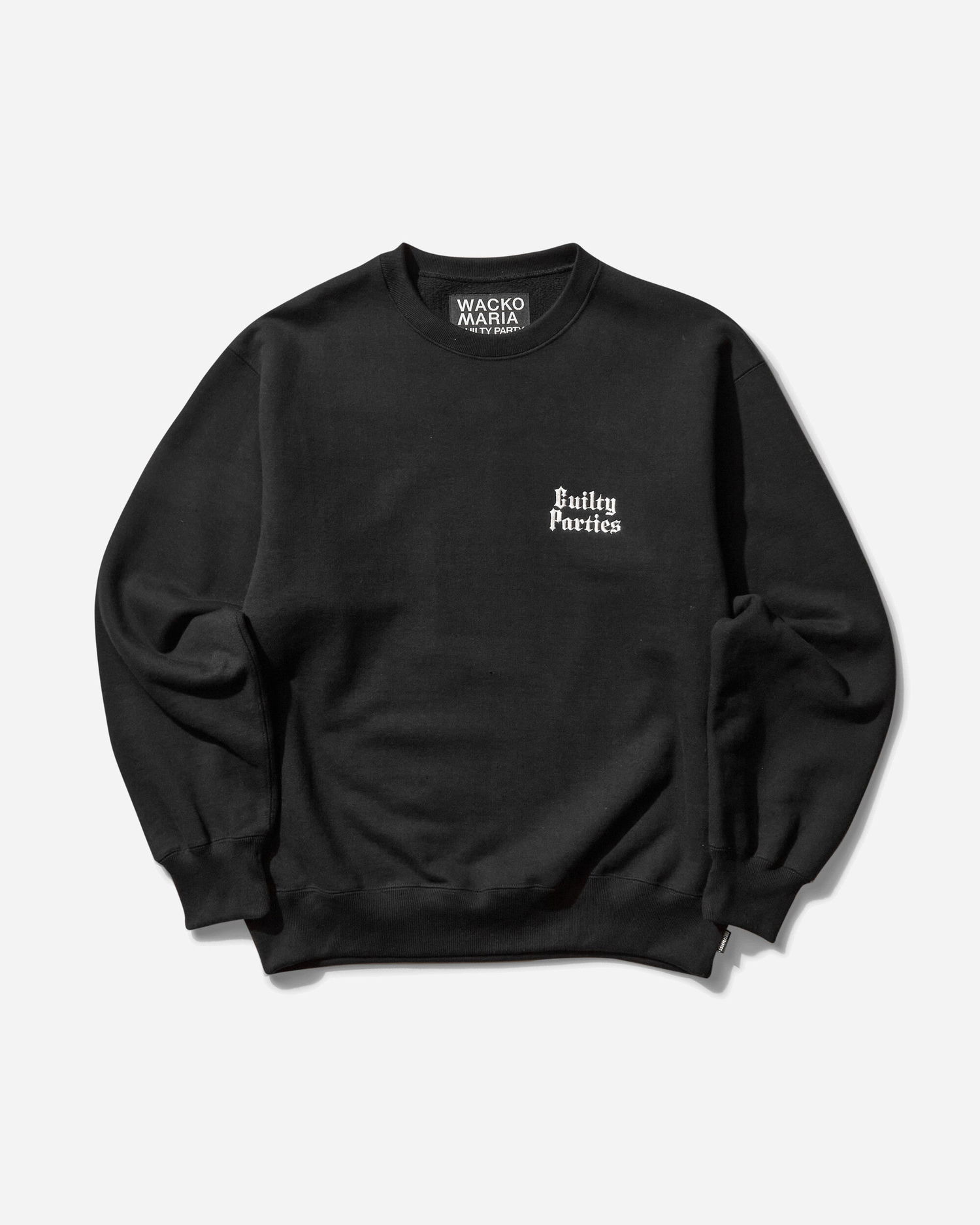 Sveter WACKO MARIA Heavy Weight Crewneck Sweatshirt Type-6 Čierna | 25SS-WMC-SS18 BLACK, 0