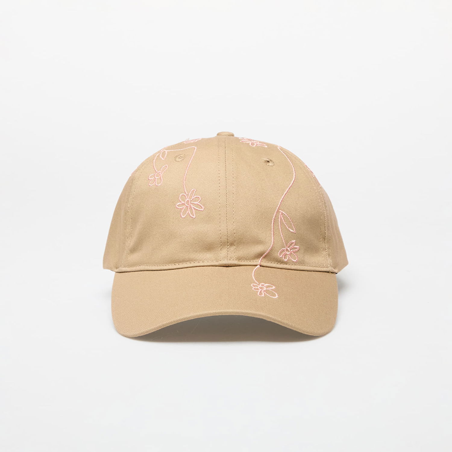 Šiltovka Footshop Embroidered Flower Baseball Cap Béžová | FTSHP_397_02, 0