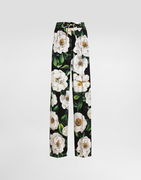 Dolce & Gabbana Camellia Print Drawstring Pants
