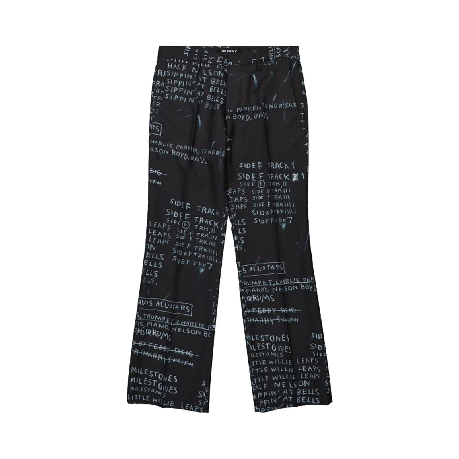 Basquiat Edition Discography Flared Trousers